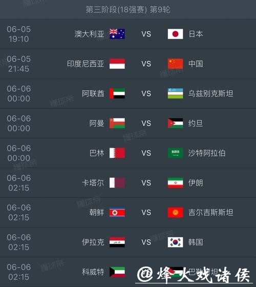 最新世界杯赛程更新与比赛时间安排